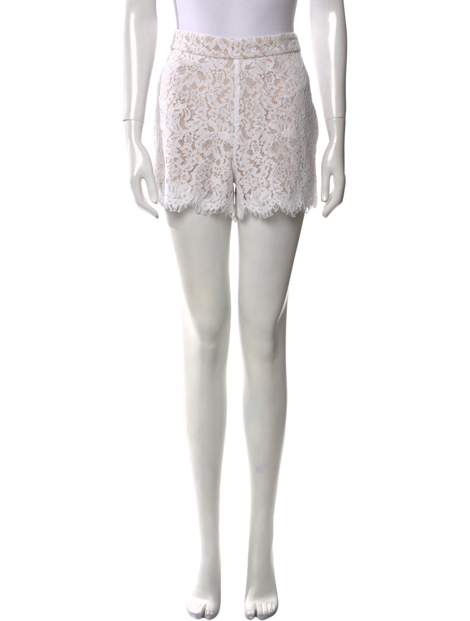 L'Agence Lace Mini Shorts