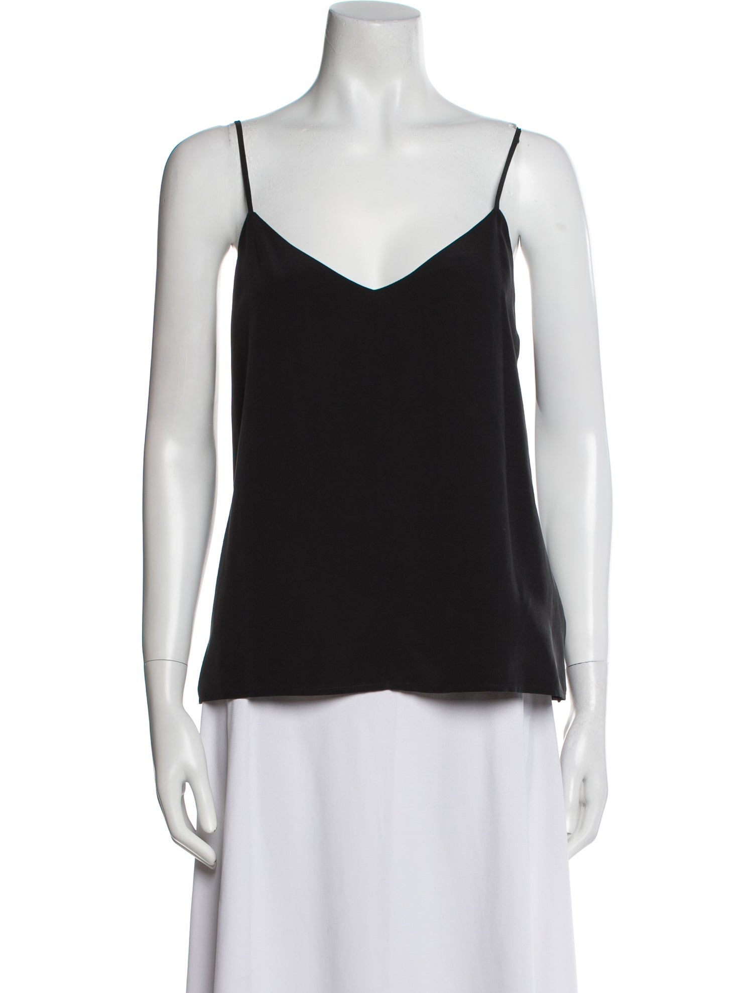 L'Agence Silk V-Neck Top