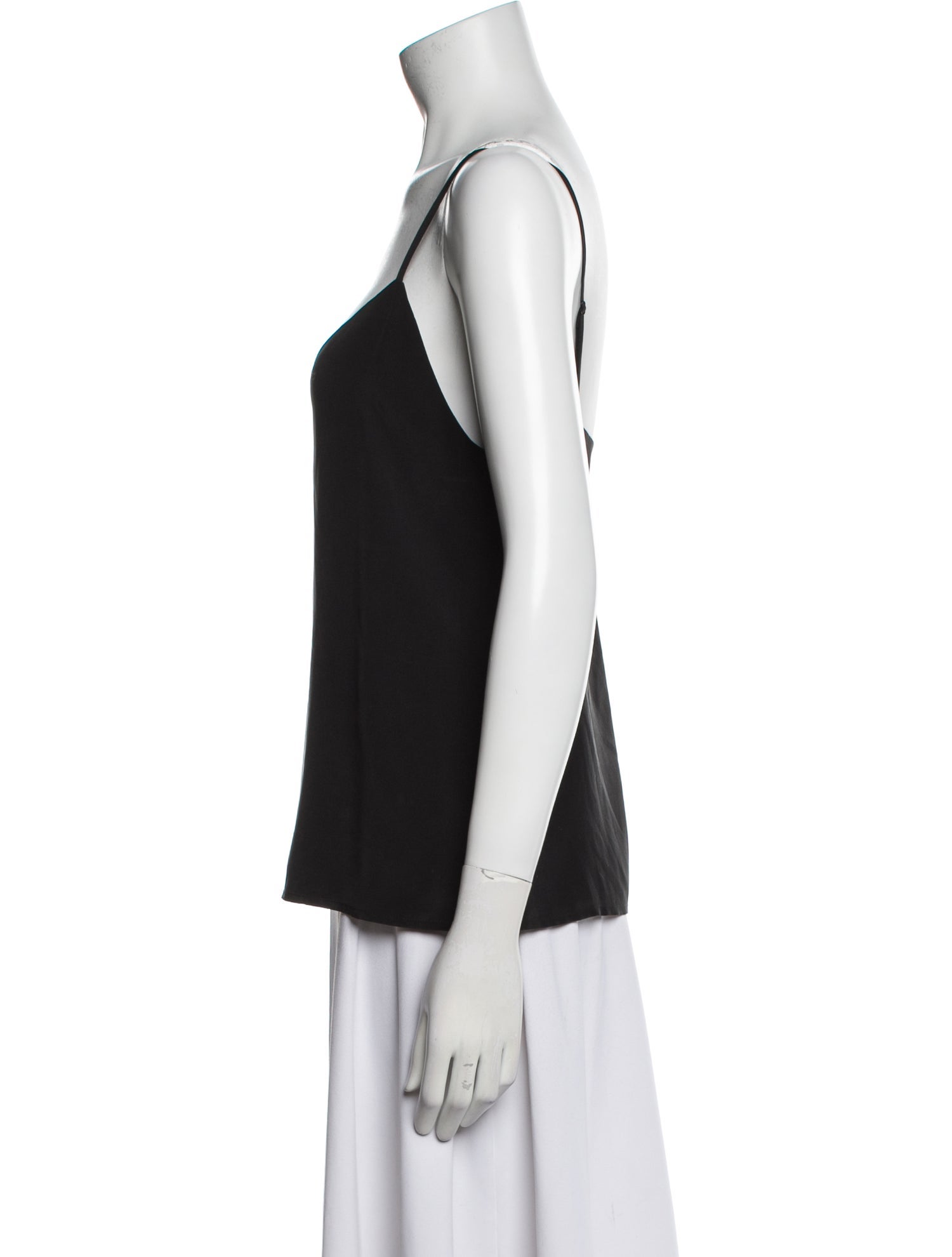 L'Agence Silk V-Neck Top