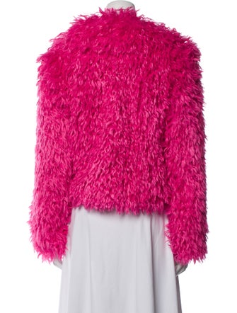 L'Agence Faux Fur Jacket