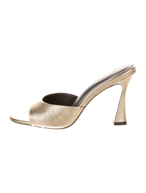 L'Agence Leather Slides