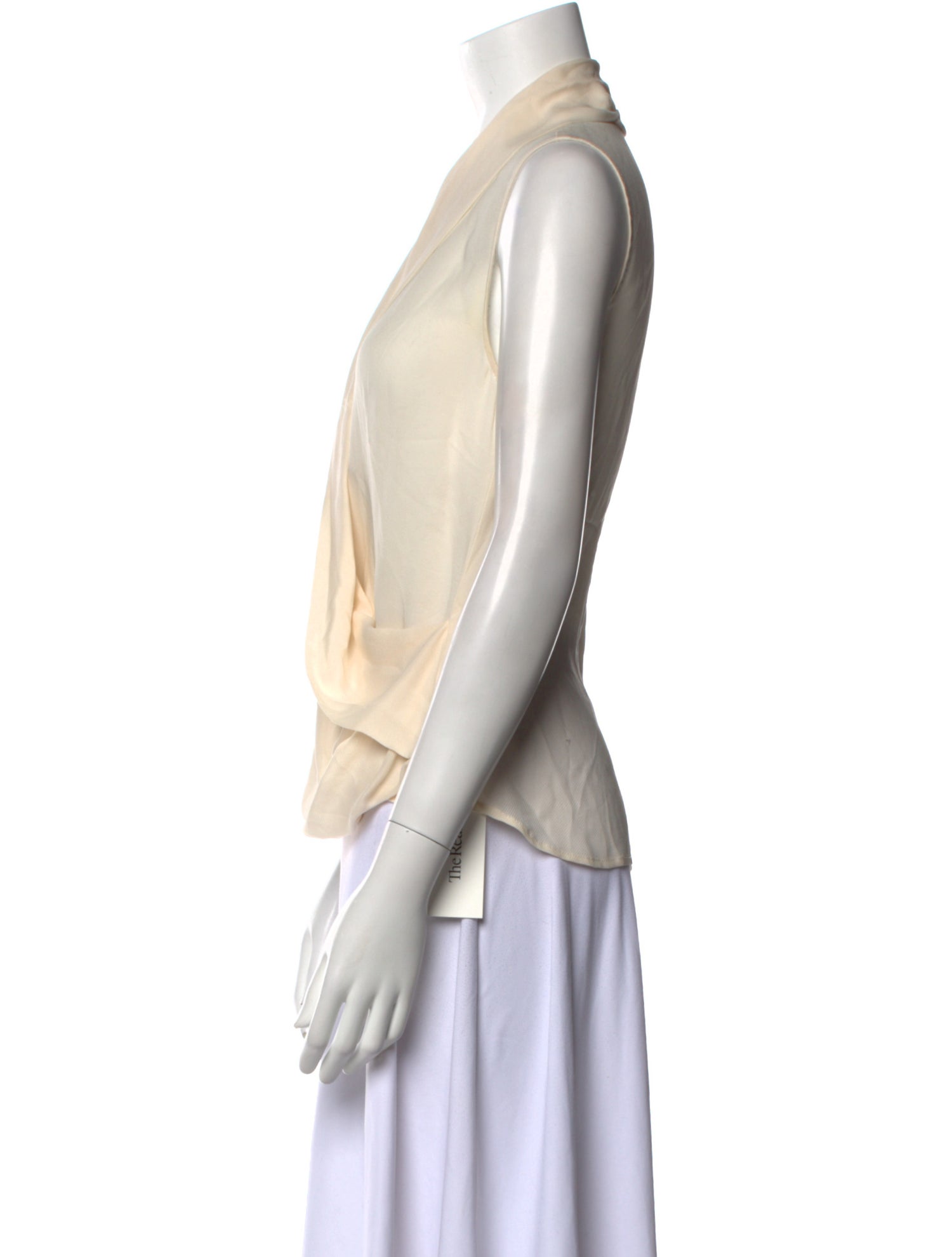 L'Agence Silk V-Neck Blouse