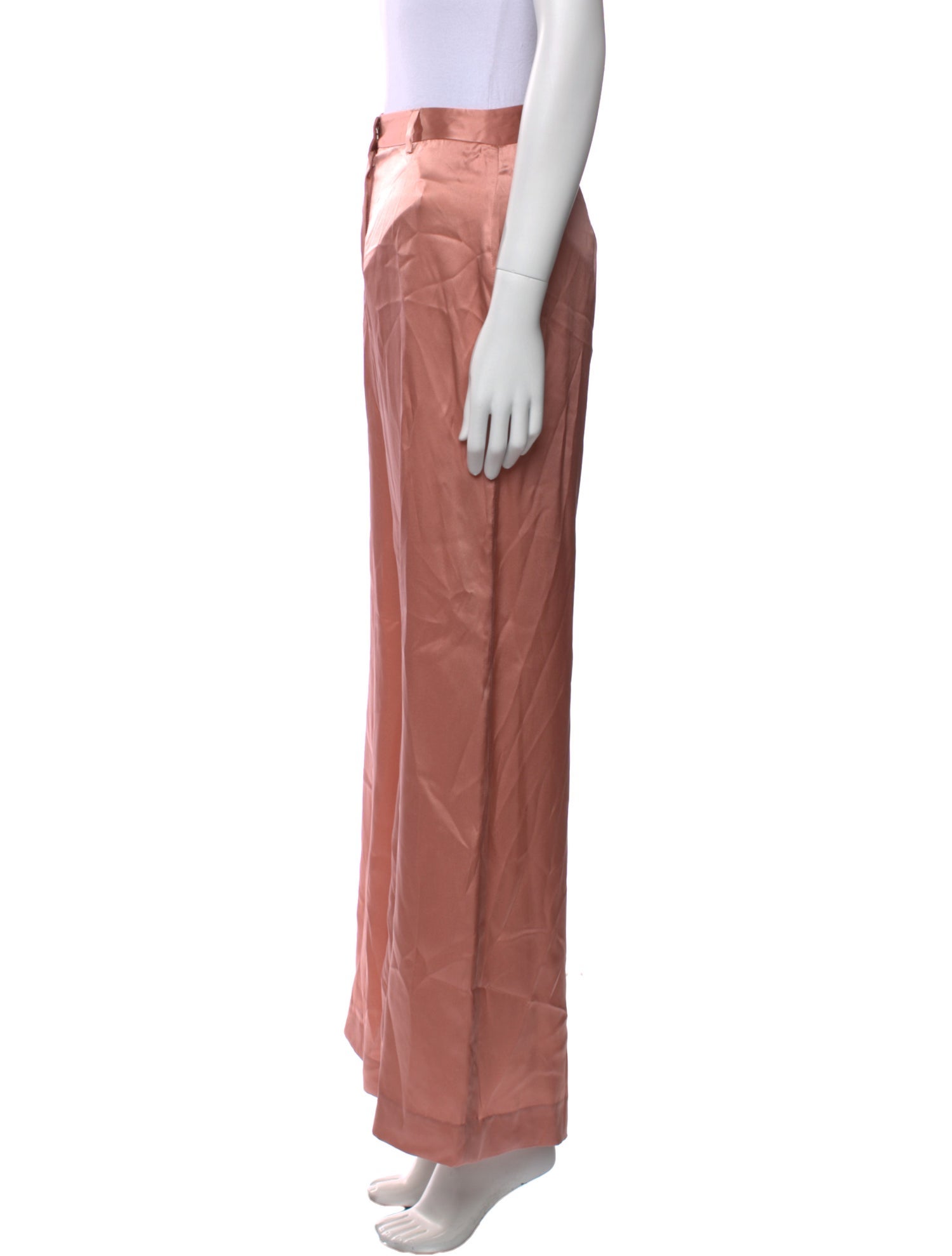 L'Agence Silk Wide Leg Pants