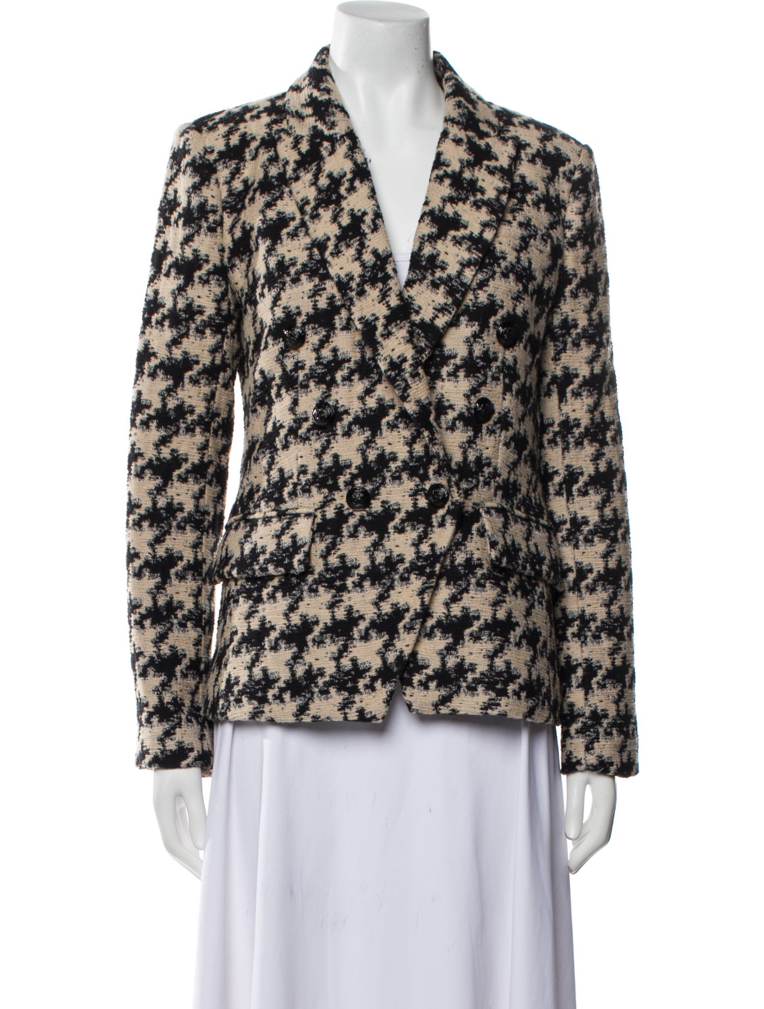 L'Agence Plaid Print Blazer