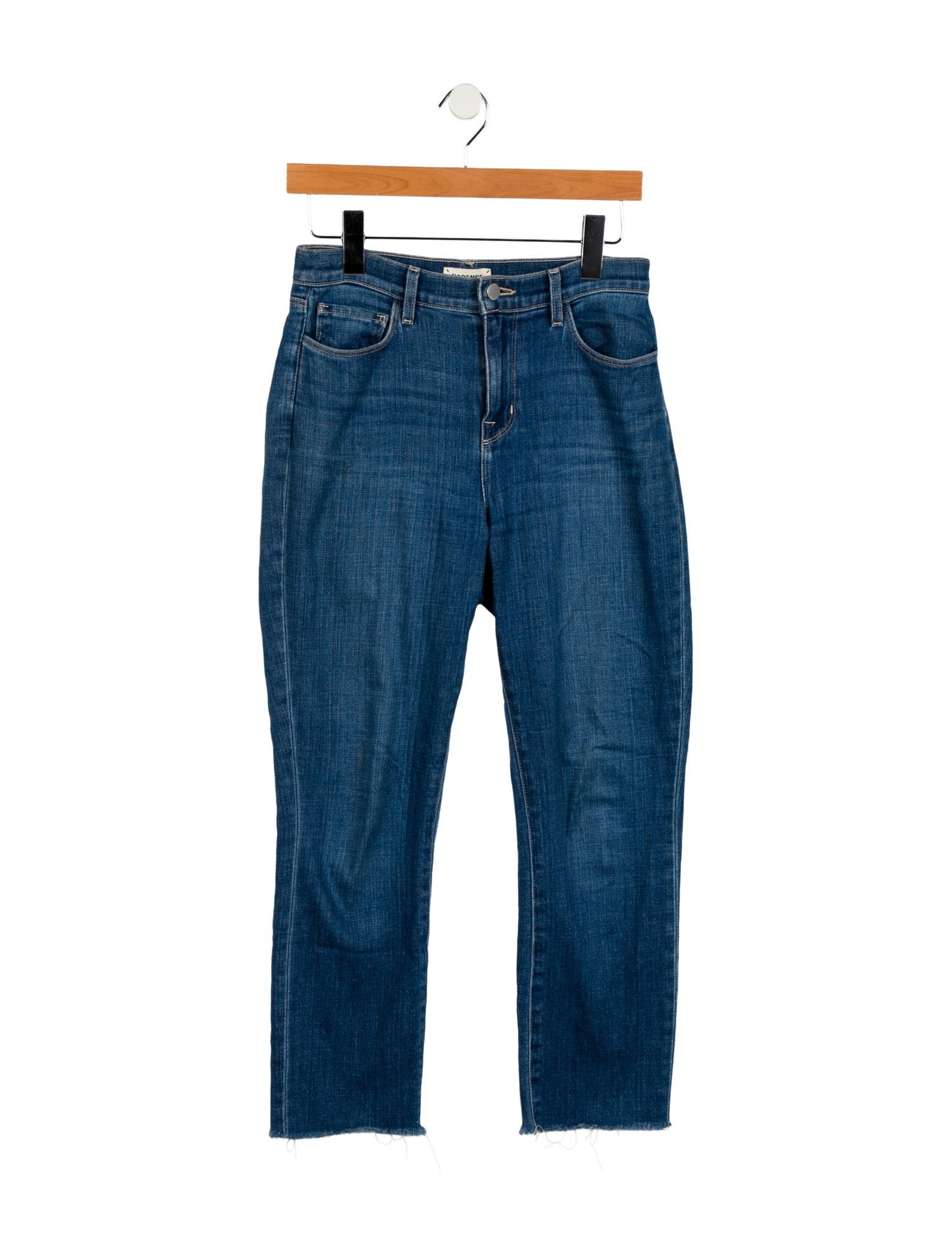 L'Agence Mid-Rise Straight Leg Jeans