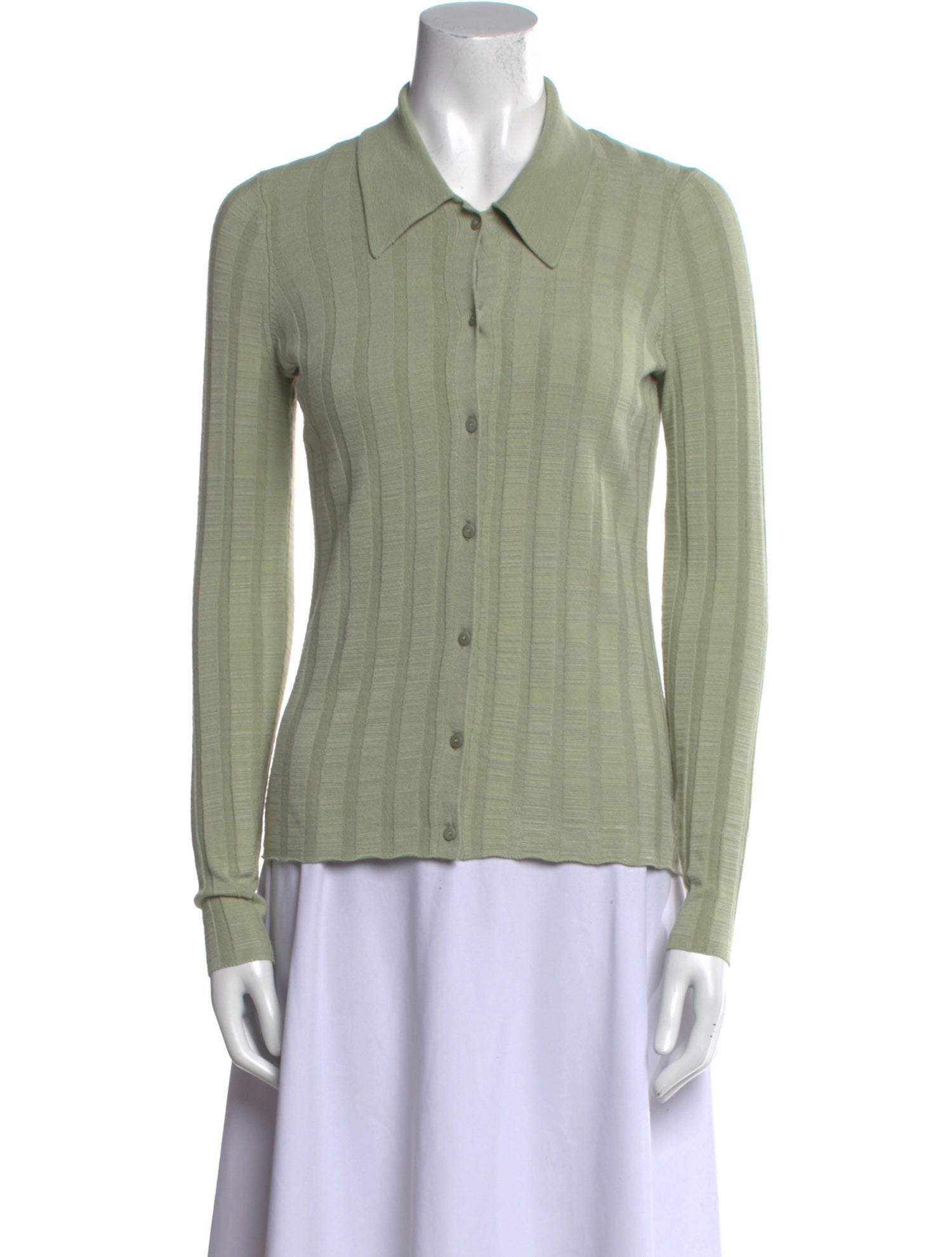 L'Agence Long Sleeve Button-Up Top