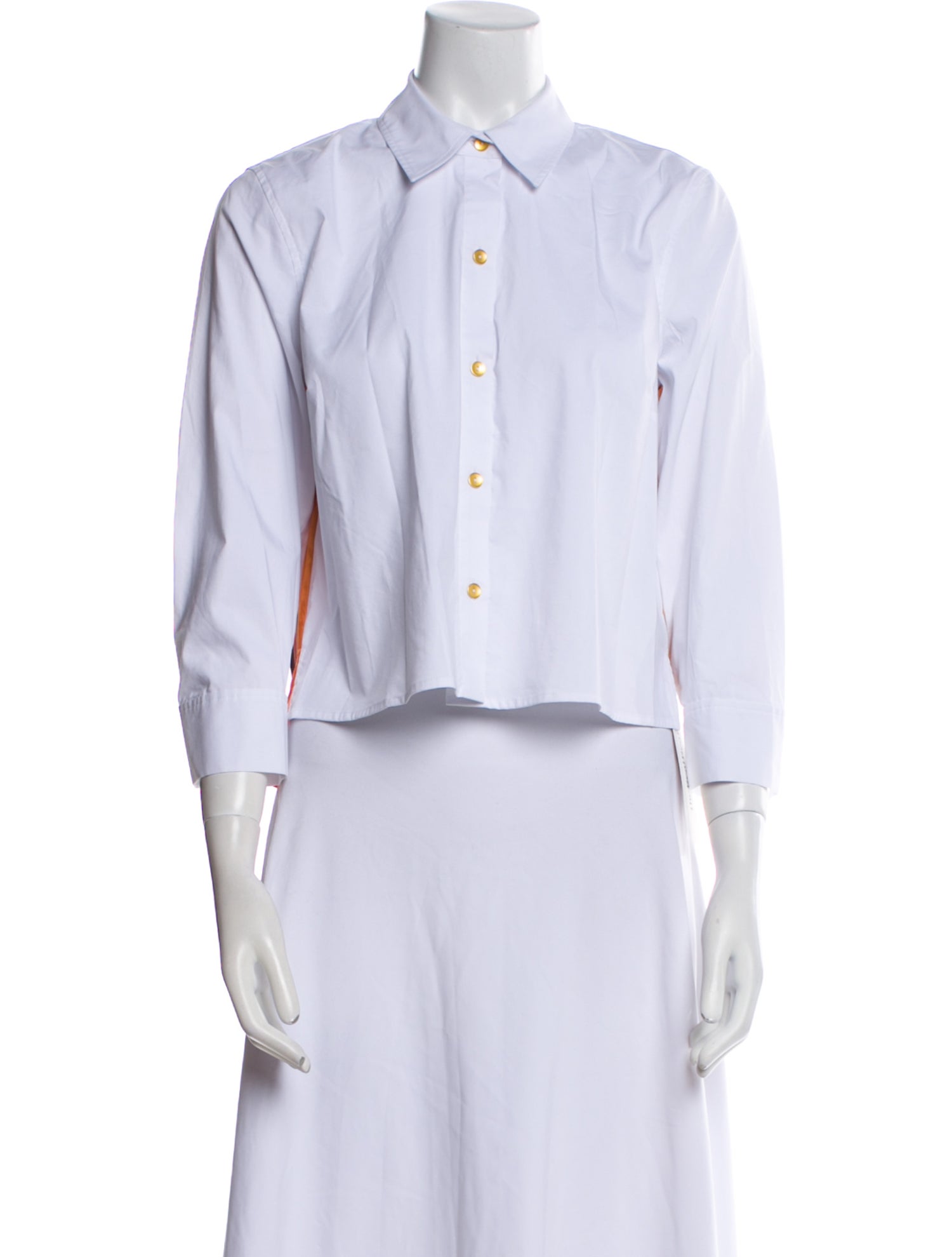 L'Agence Three-Quarter Sleeve Crop Top w/ Tags