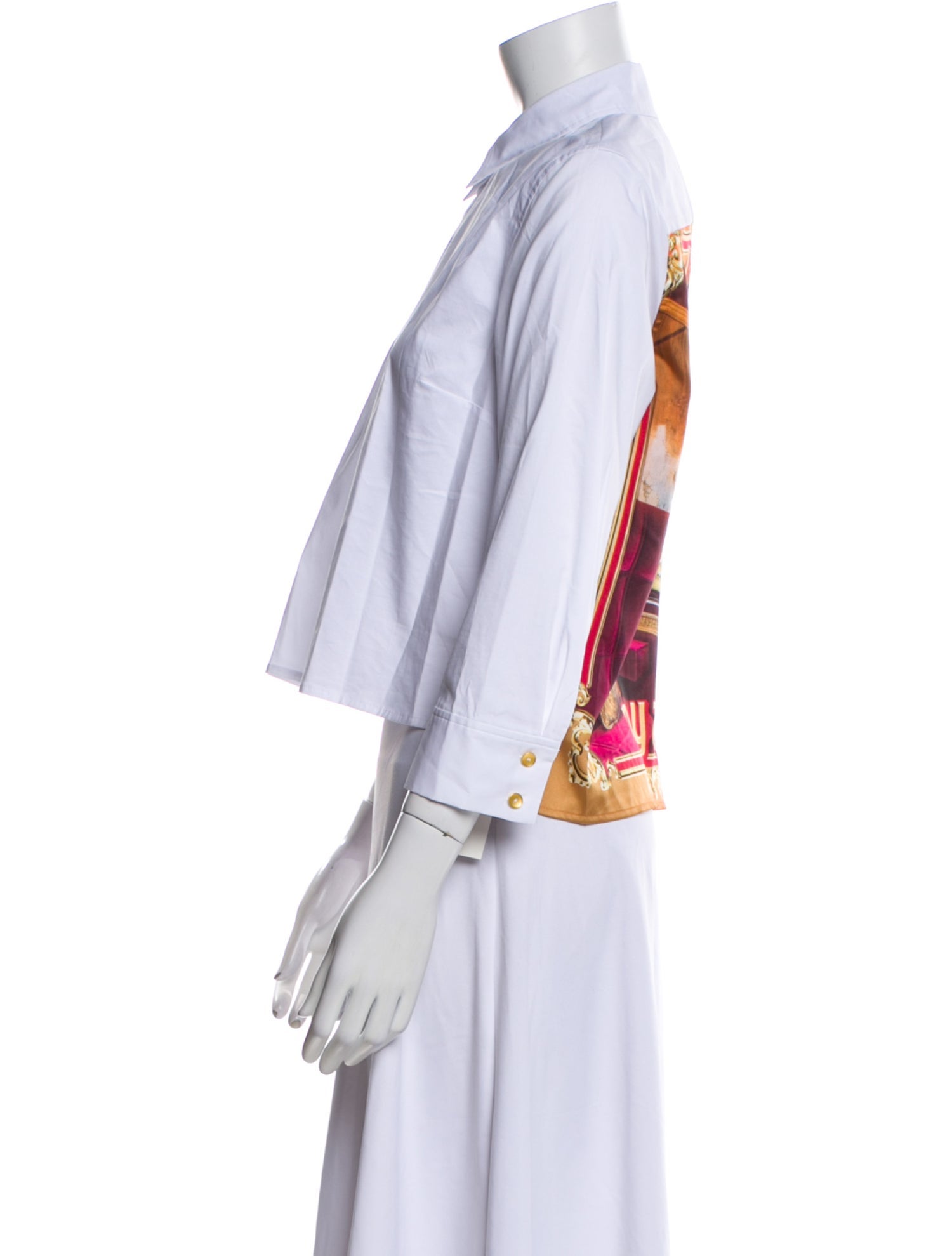 L'Agence Three-Quarter Sleeve Crop Top w/ Tags