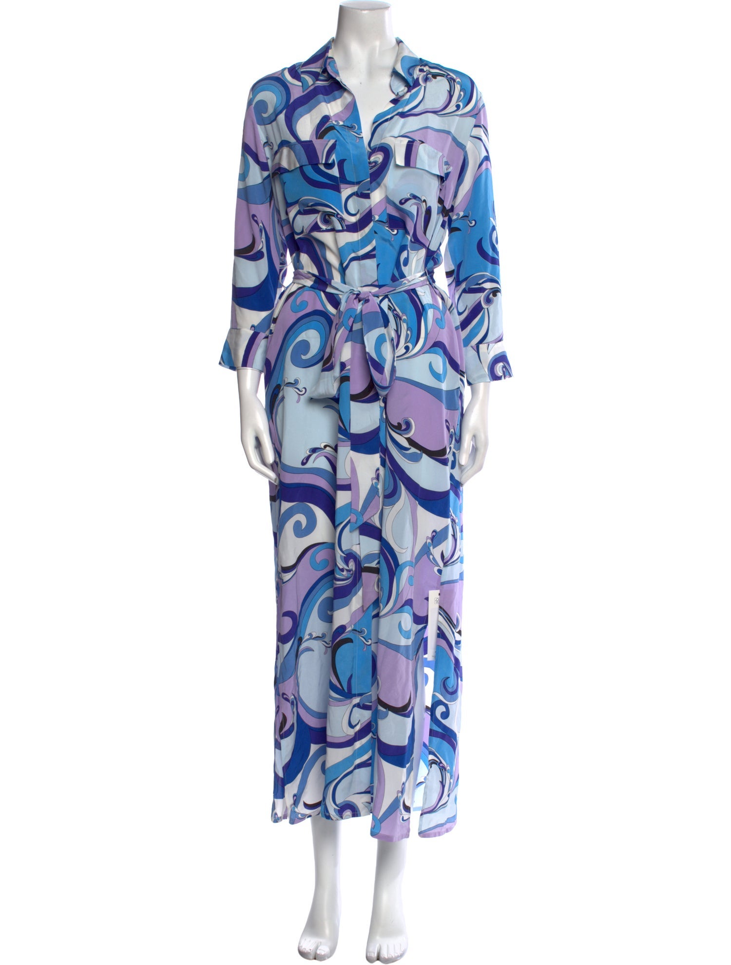 L'Agence Silk Long Dress