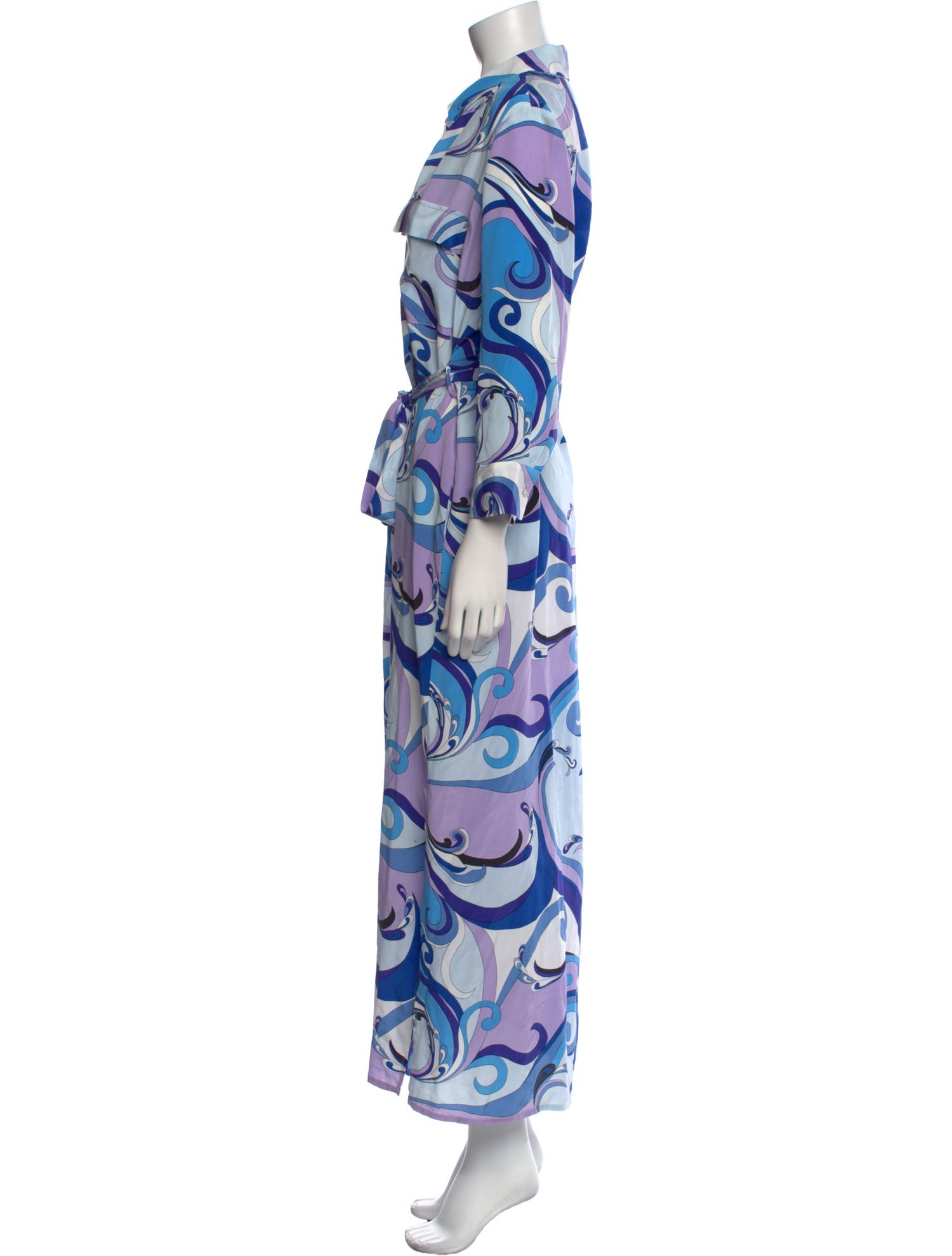 L'Agence Silk Long Dress