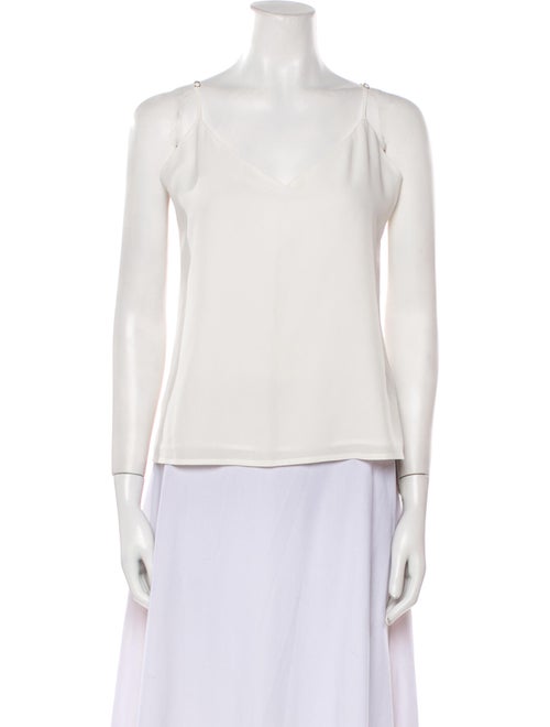 L'Agence Silk V-Neck Top