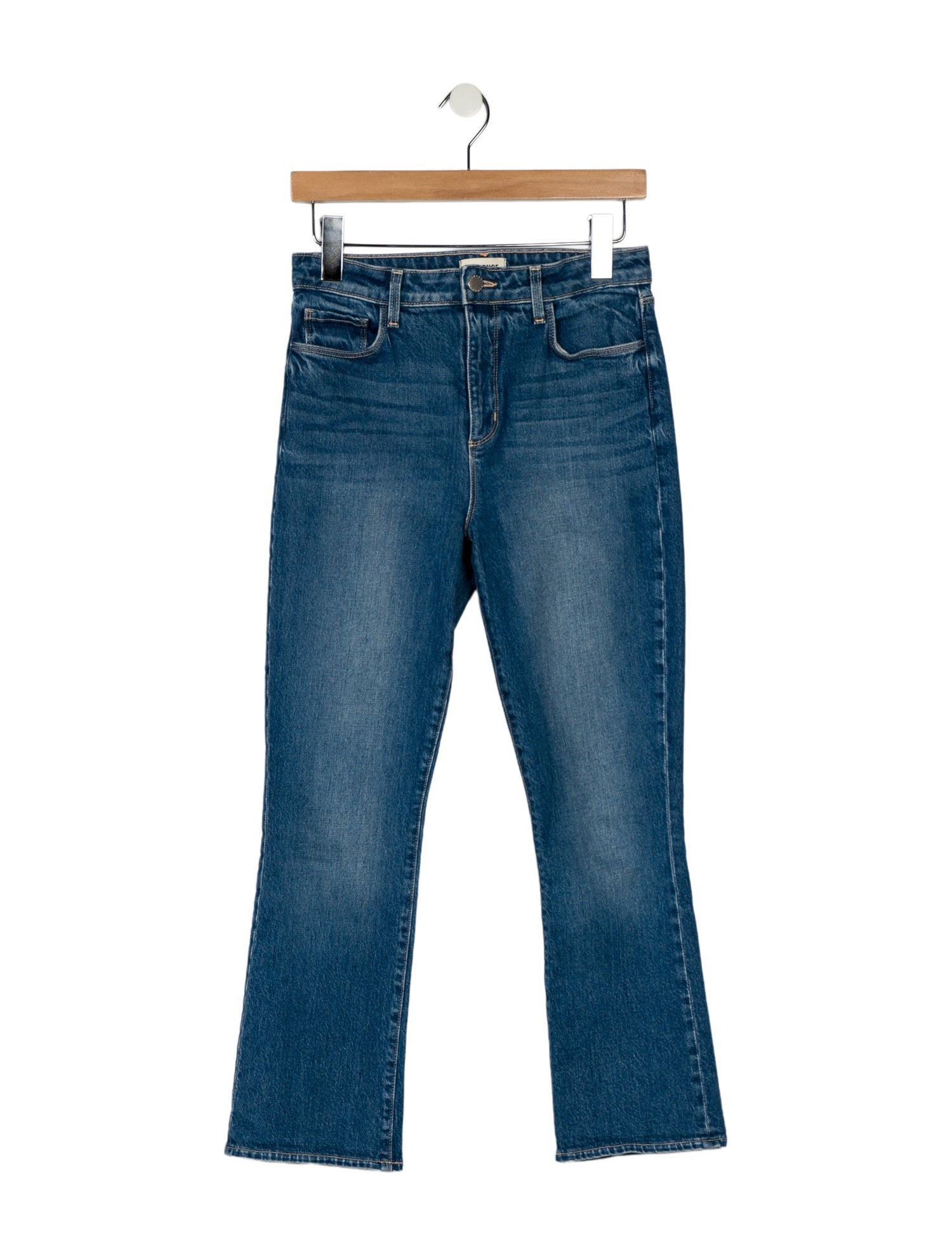L'Agence Mid-Rise Straight Leg Jeans