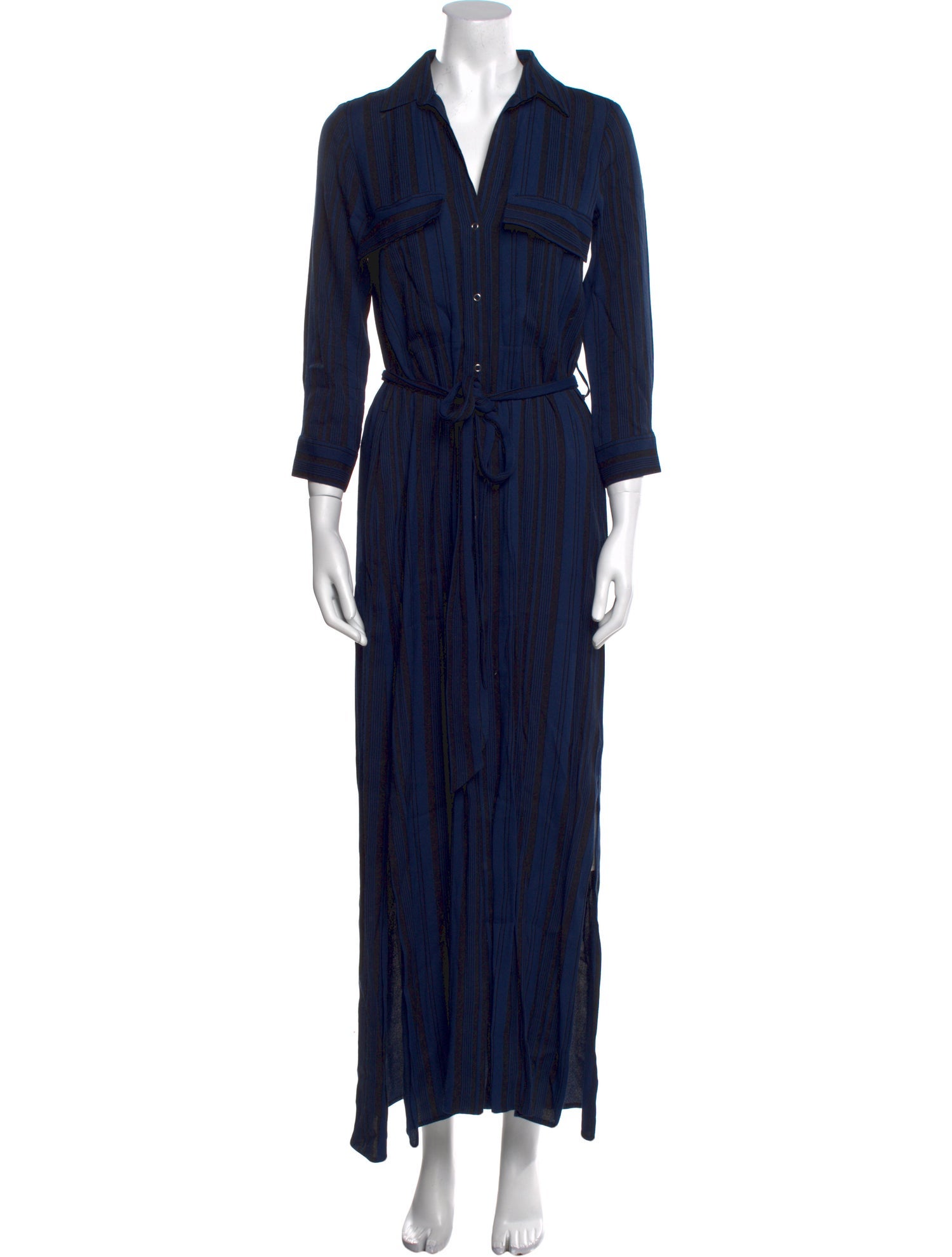L'Agence Silk Long Dress