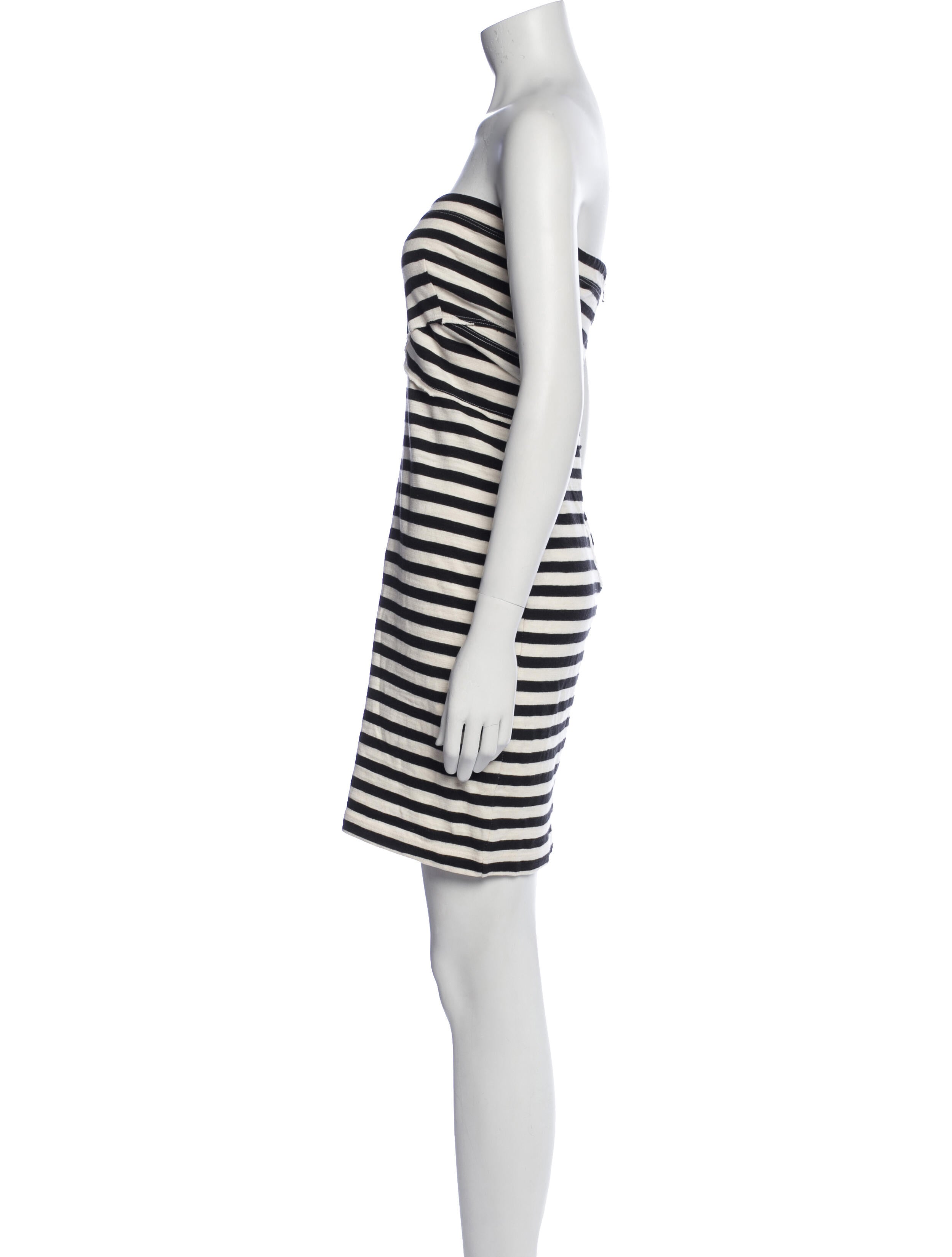 L'Agence Striped Mini Dress