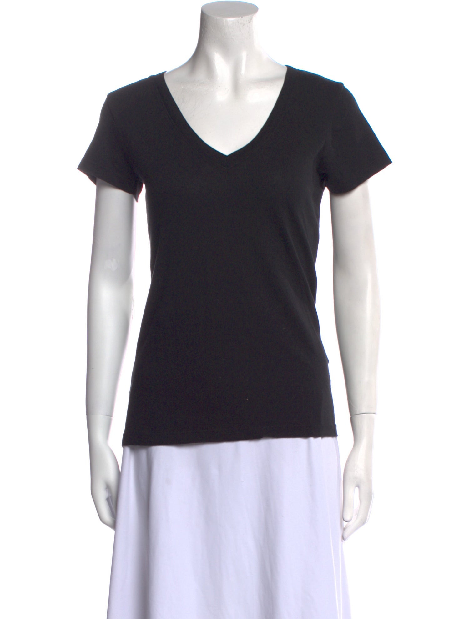 L'Agence V-Neck Short Sleeve T-Shirt w/ Tags