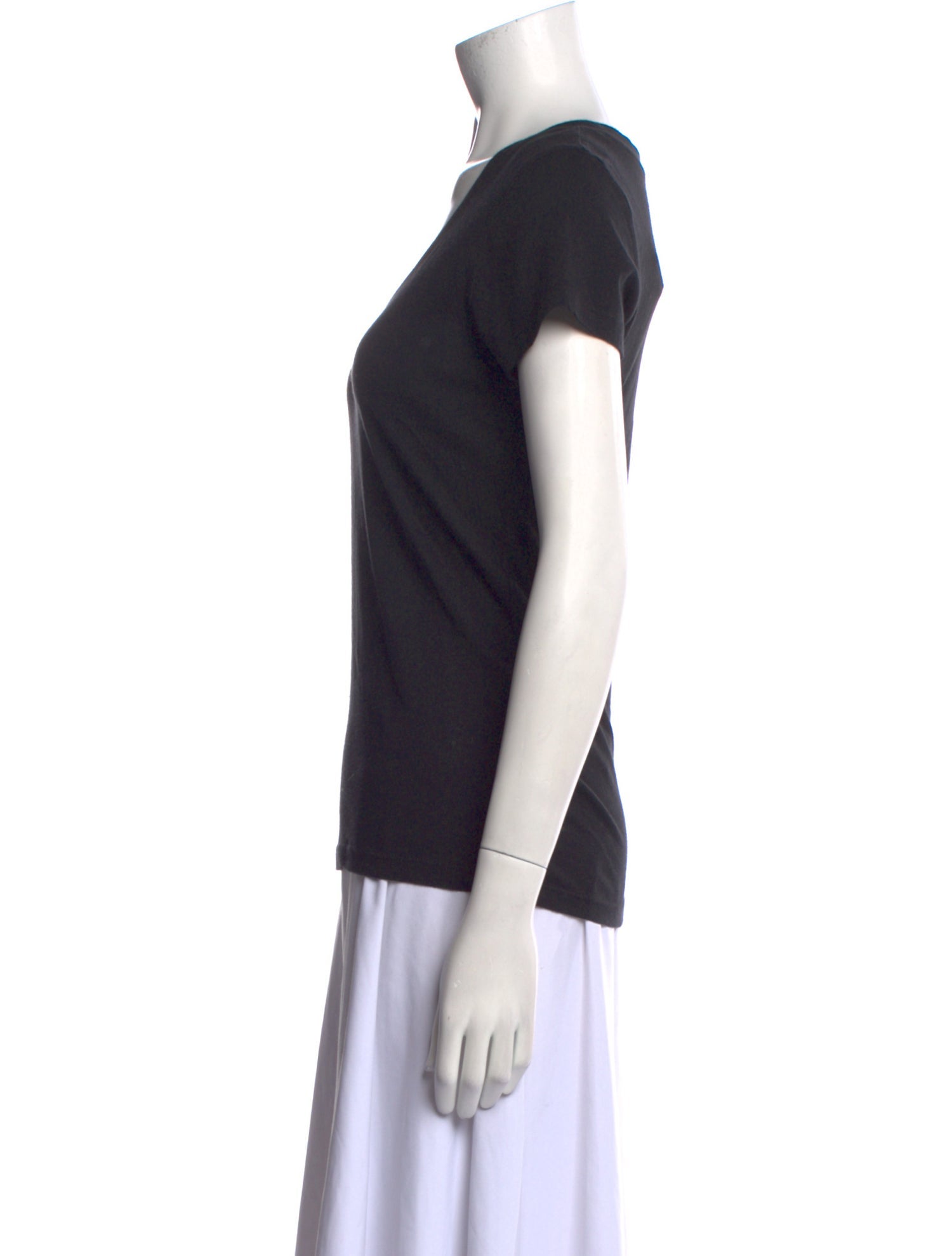 L'Agence V-Neck Short Sleeve T-Shirt w/ Tags