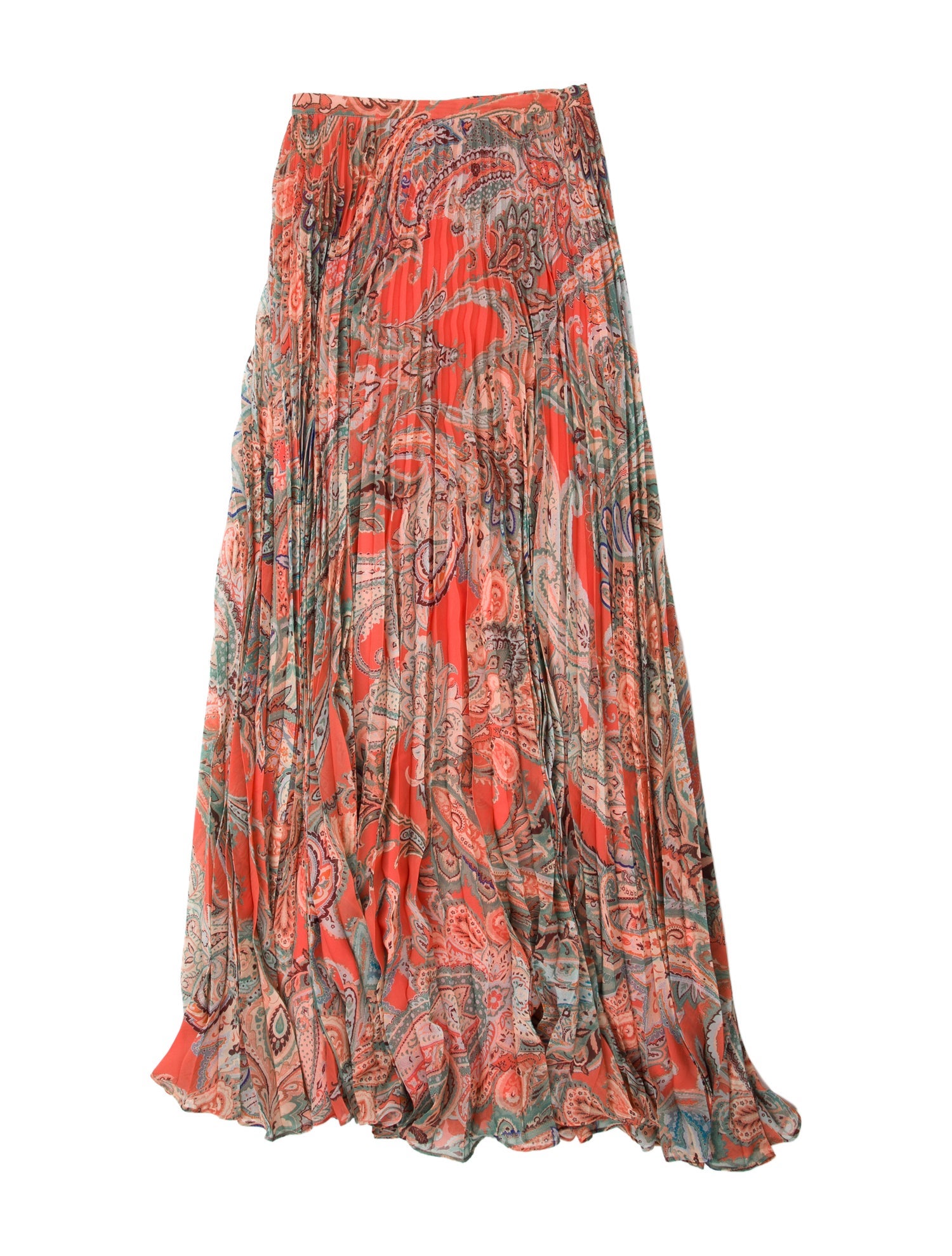 L'Agence Floral Print Midi Length Skirt