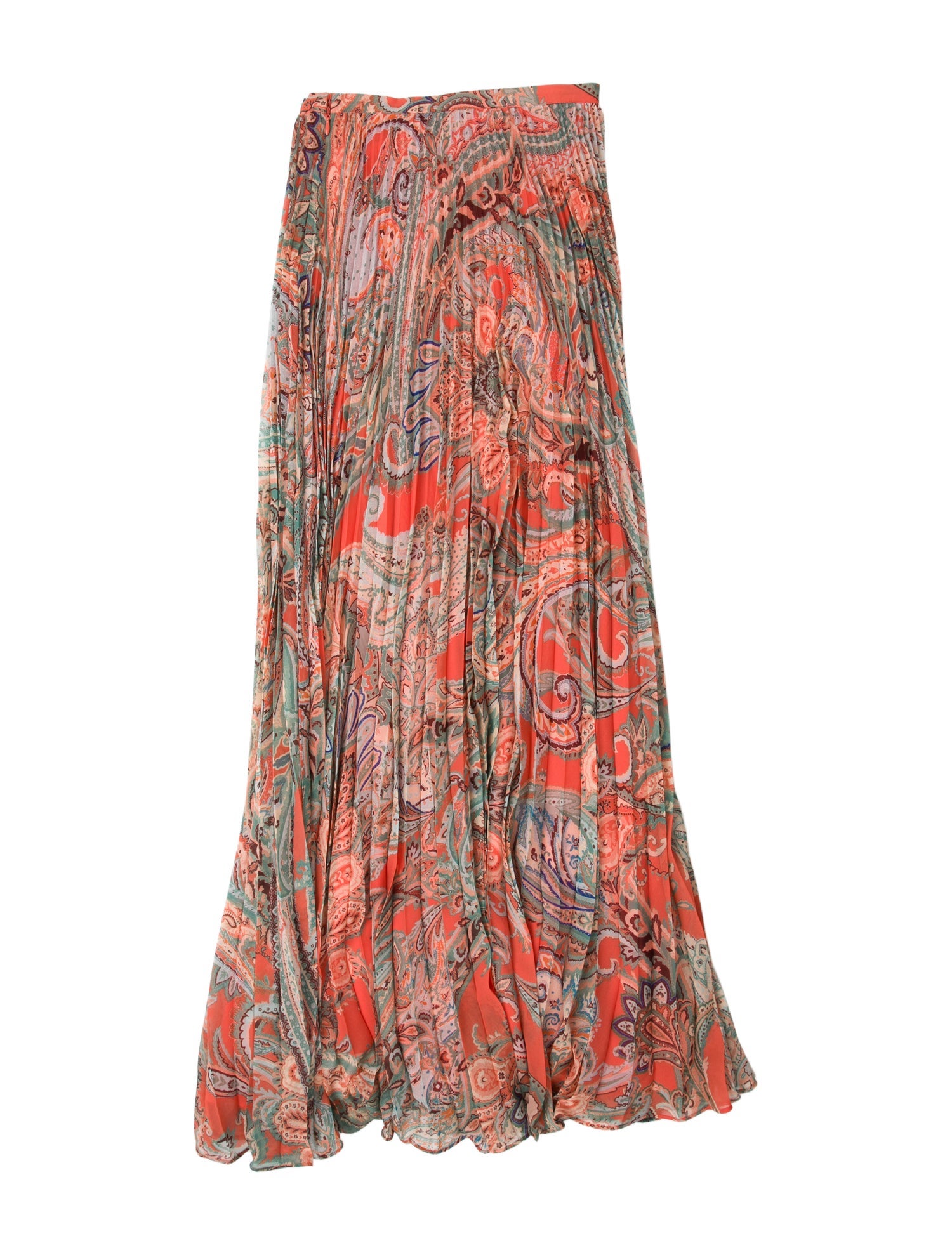 L'Agence Floral Print Midi Length Skirt