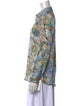 L'Agence Silk Floral Print Blouse
