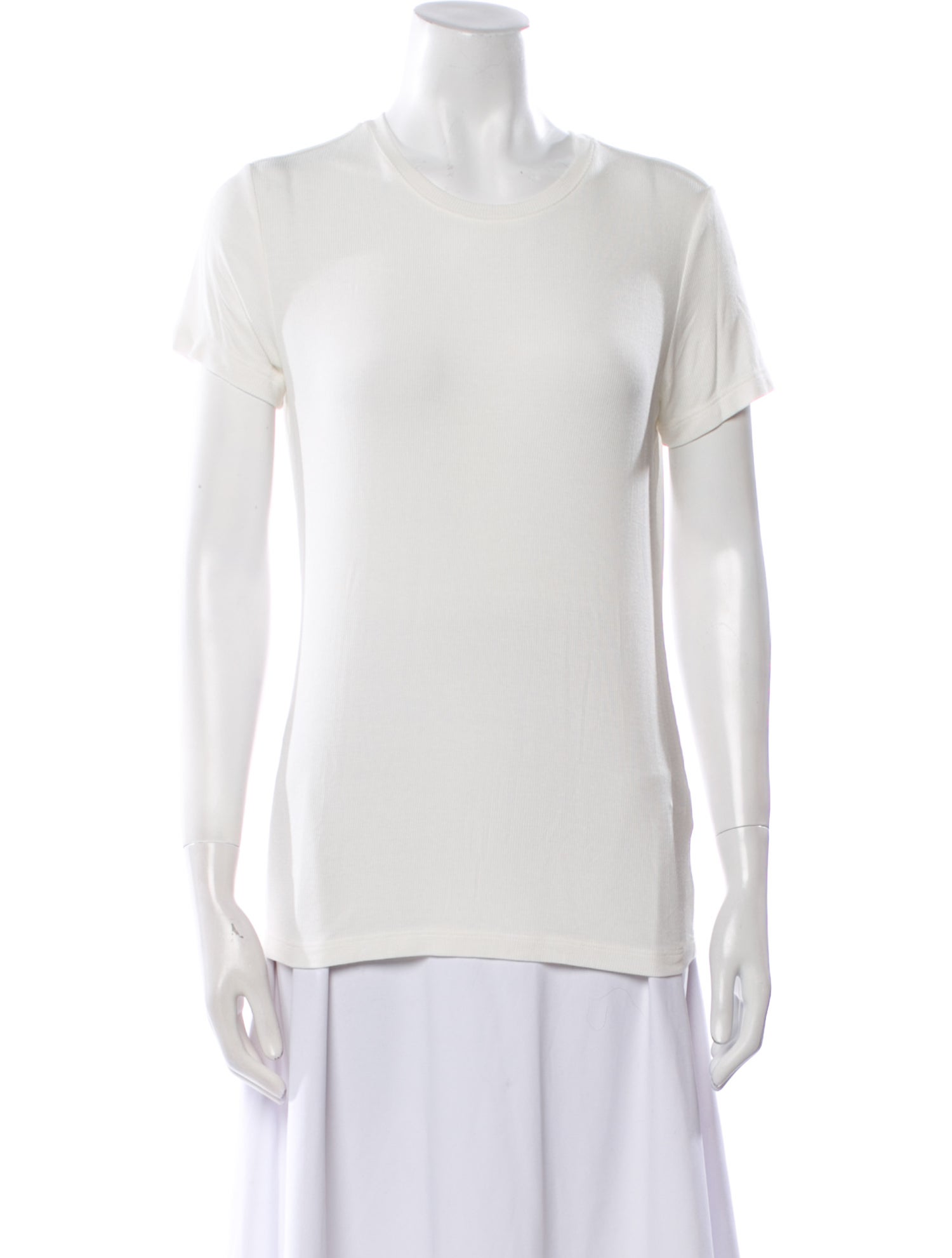 L'Agence Crew Neck Short Sleeve T-Shirt