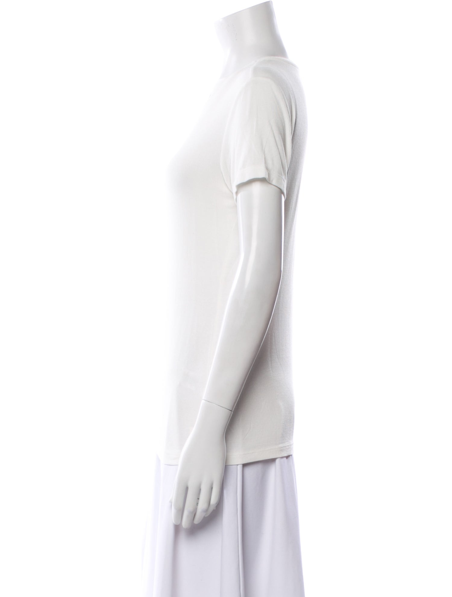 L'Agence Crew Neck Short Sleeve T-Shirt