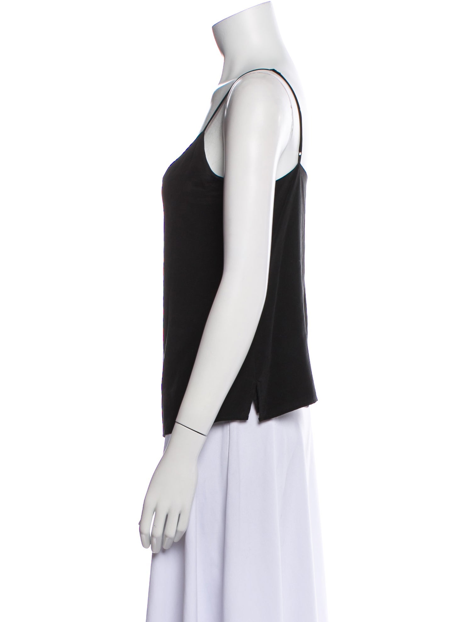 L'Agence Silk V-Neck Top