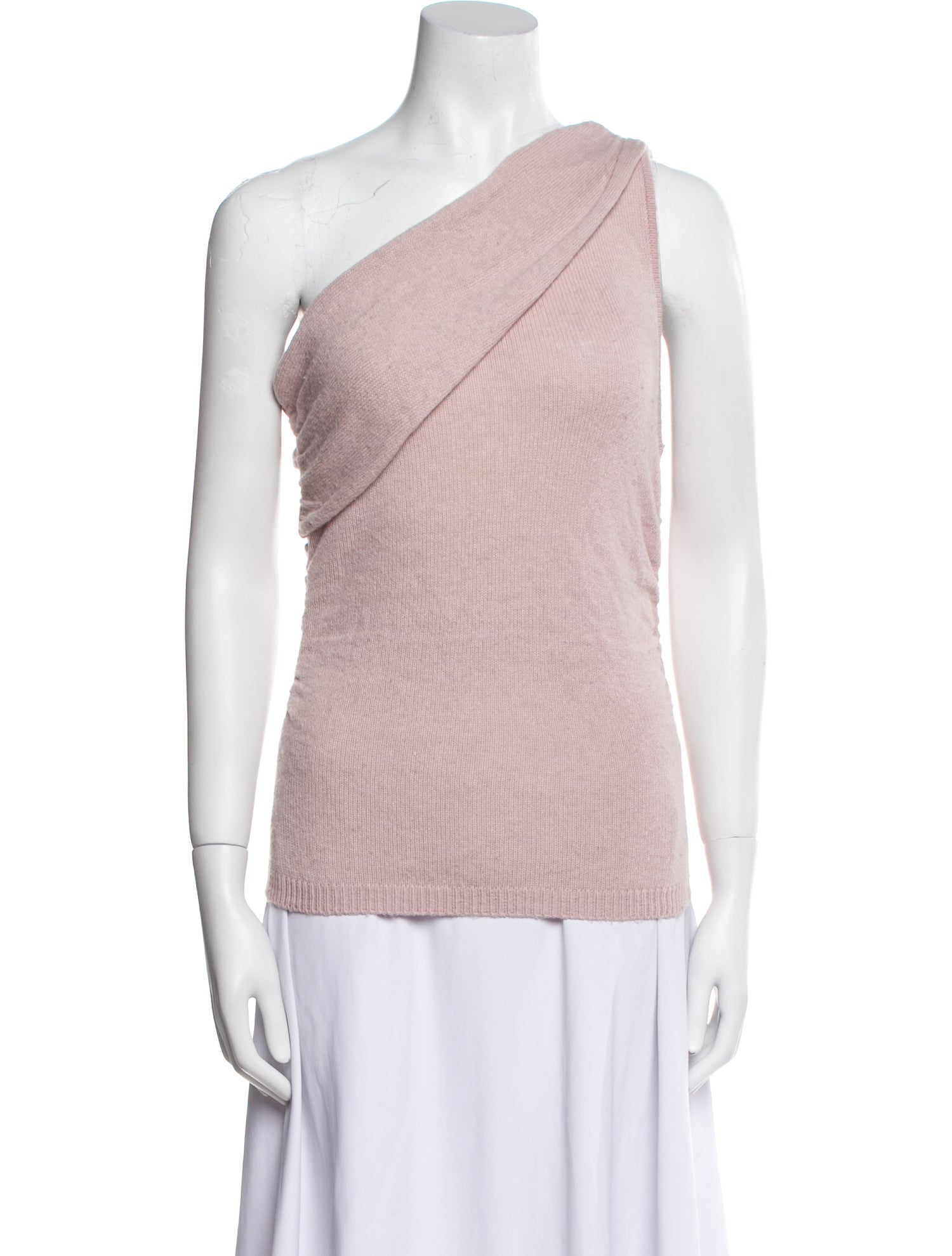 L'Agence Nylon One-Shoulder Sweater
