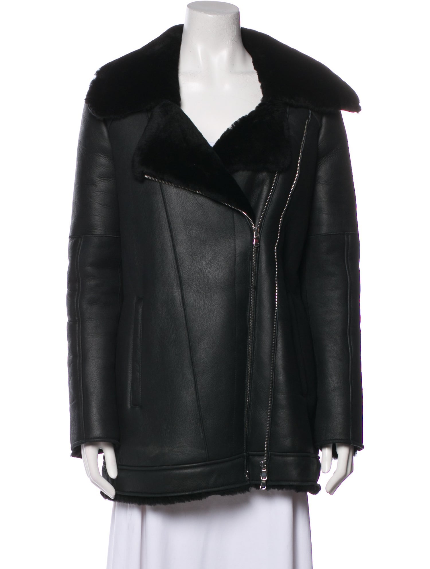 L'Agence Leather Coat