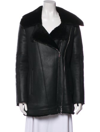 L'Agence Leather Coat