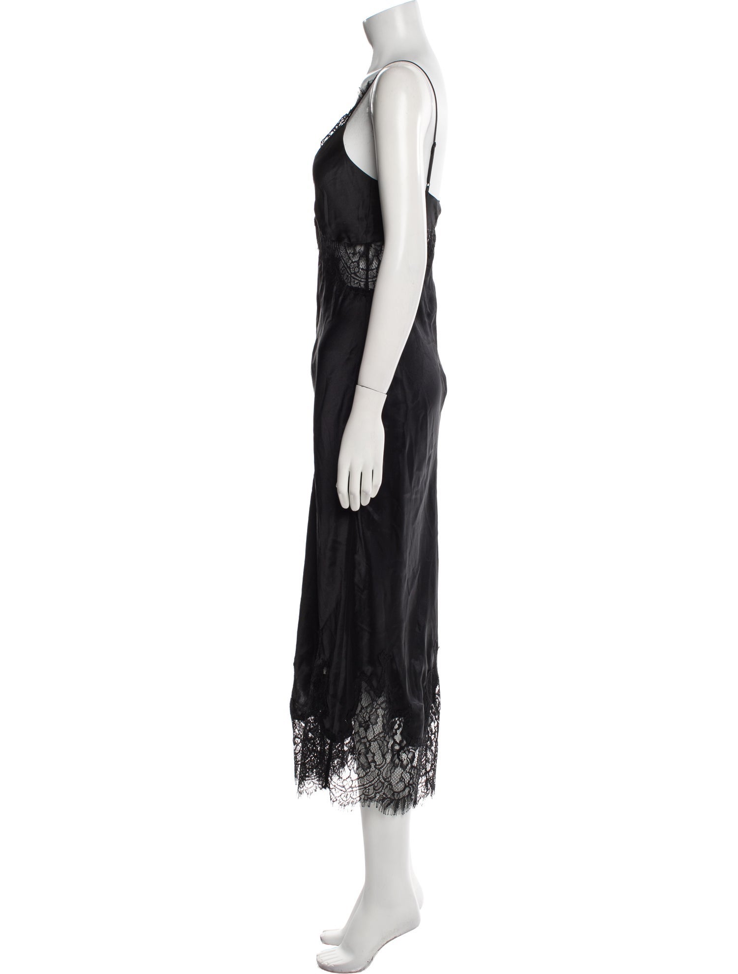 L'Agence Silk Long Dress