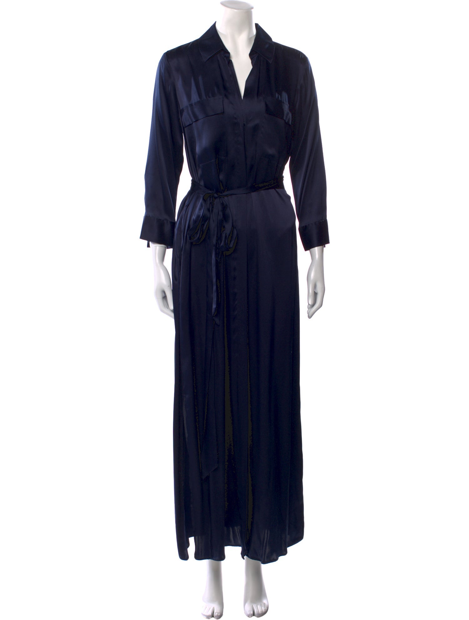L'Agence Silk Long Dress