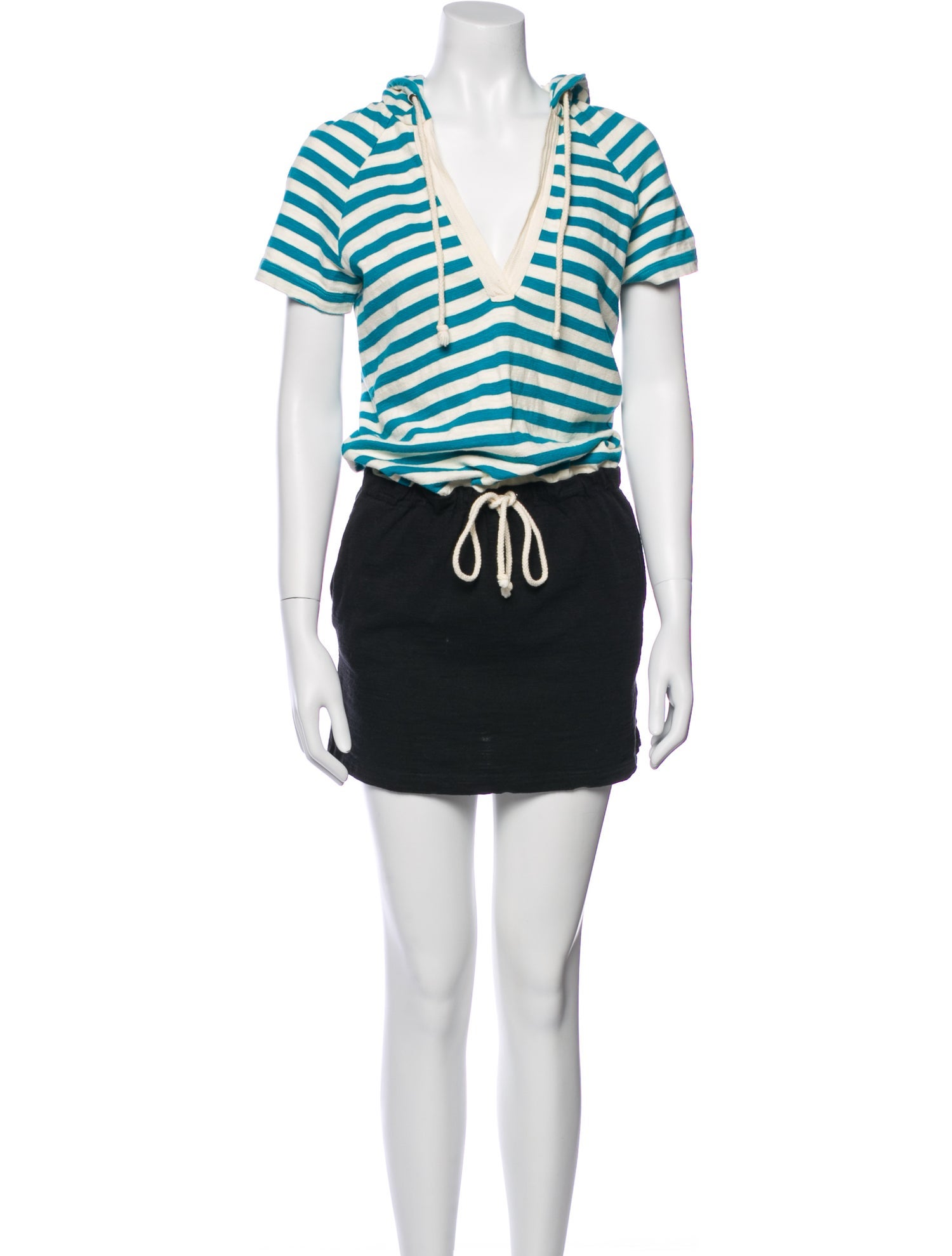 L'Agence Striped Mini Dress