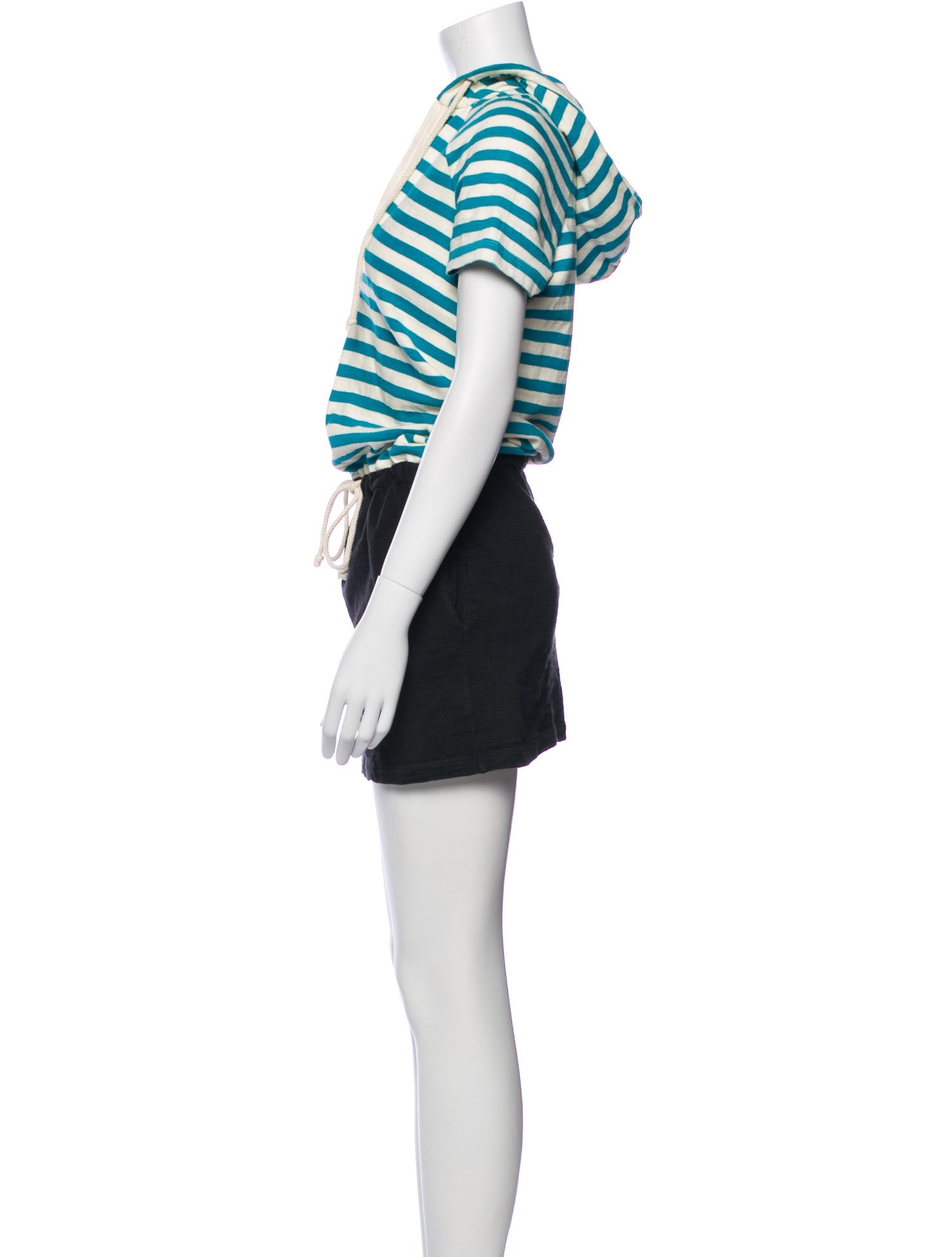 L'Agence Striped Mini Dress