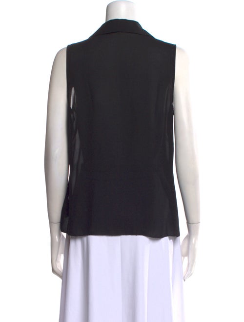 L'Agence Silk Sleeveless Button-Up Top