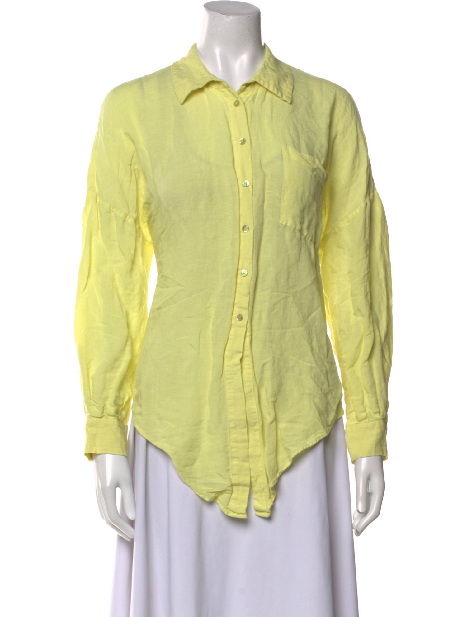 L'Agence Long Sleeve Button-Up Top