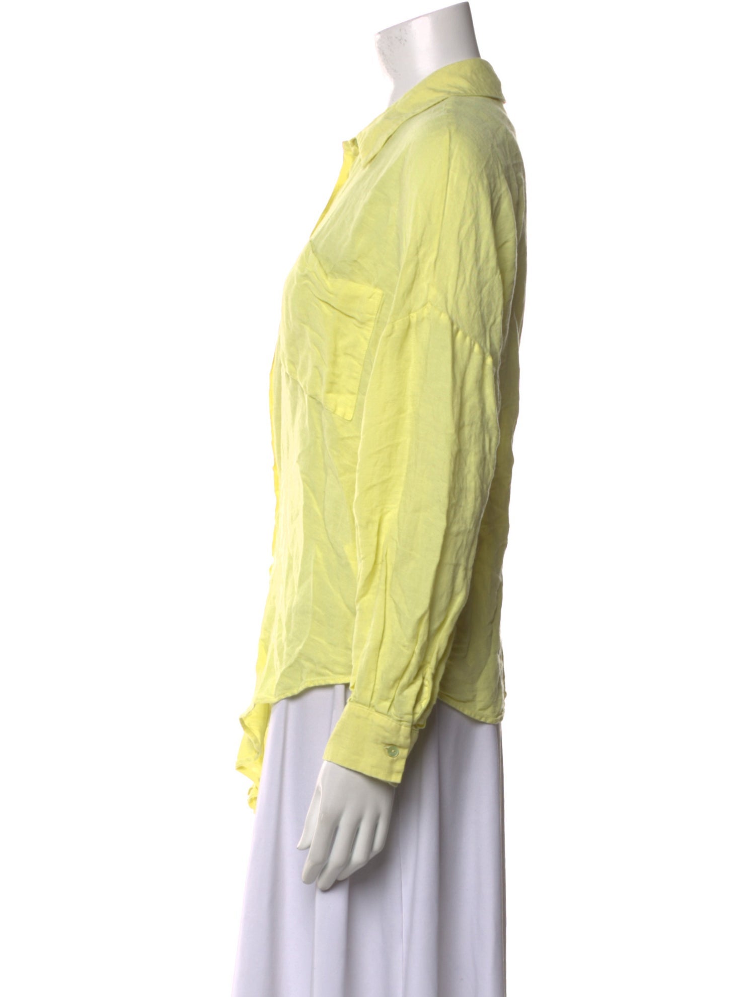 L'Agence Long Sleeve Button-Up Top