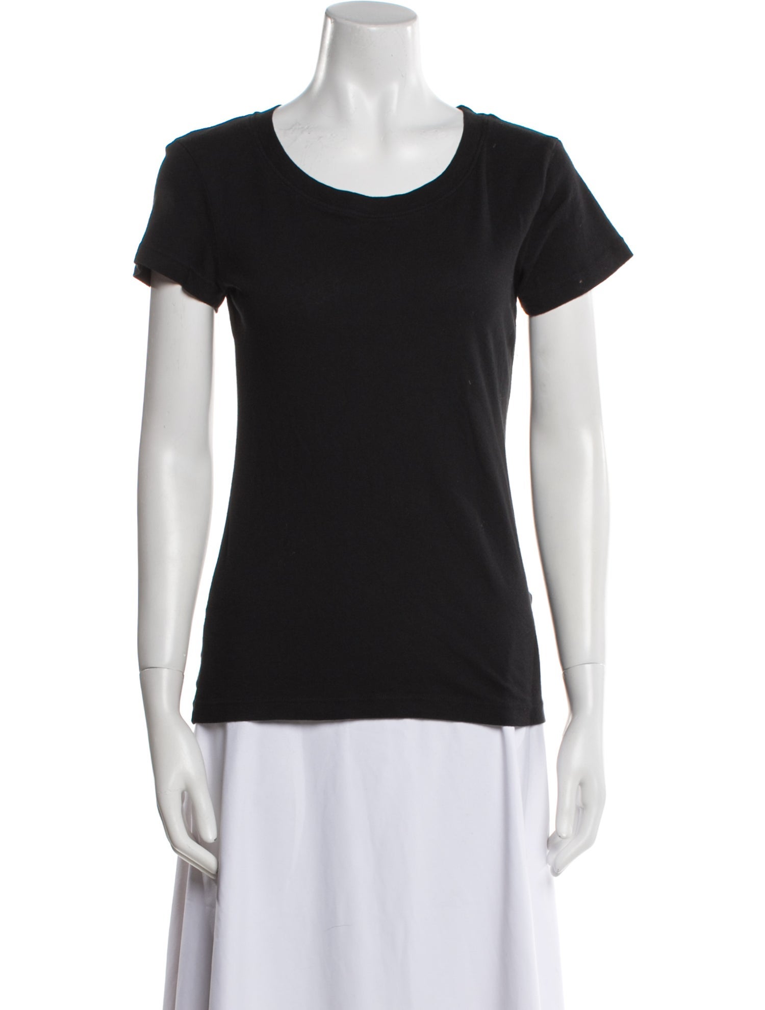 L'Agence Silk Scoop Neck T-Shirt w/ Tags