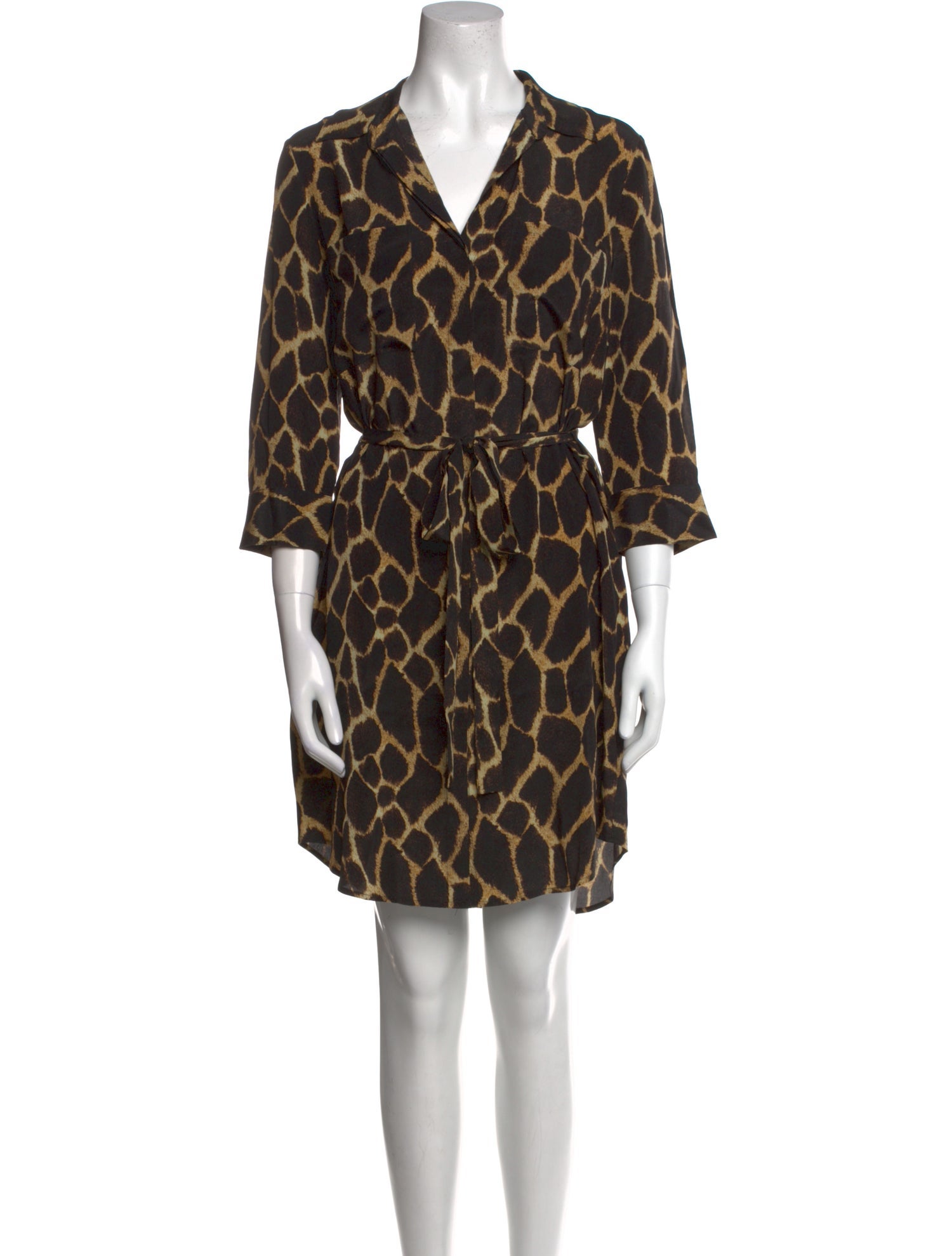 L'Agence Silk Long Dress