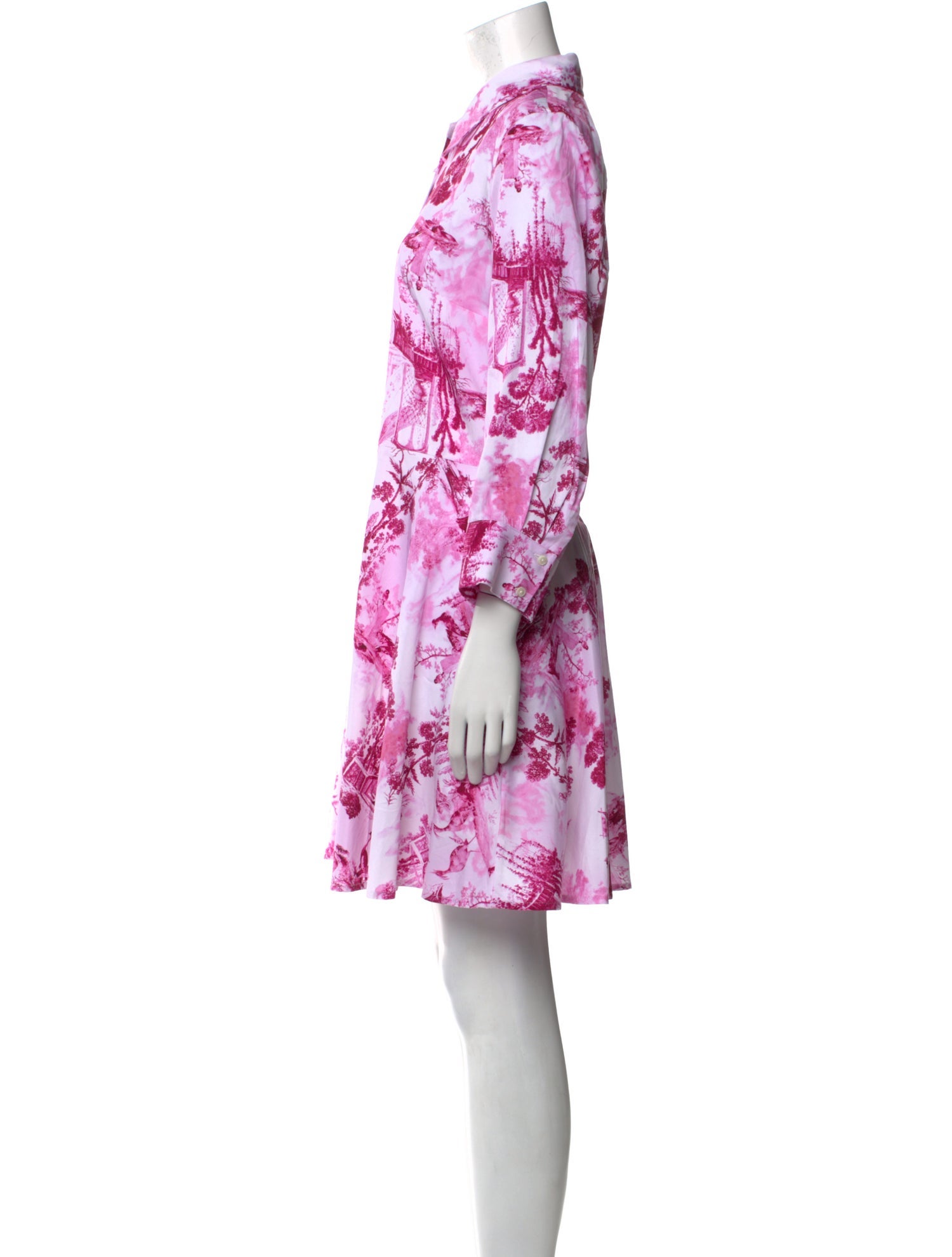 L'Agence Floral Print Mini Dress