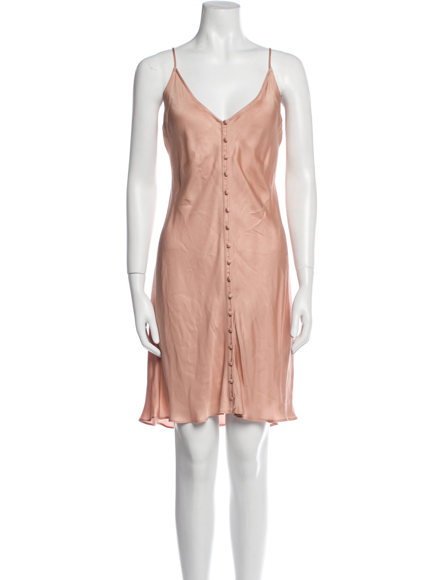 L'Agence V-Neck Mini Dress