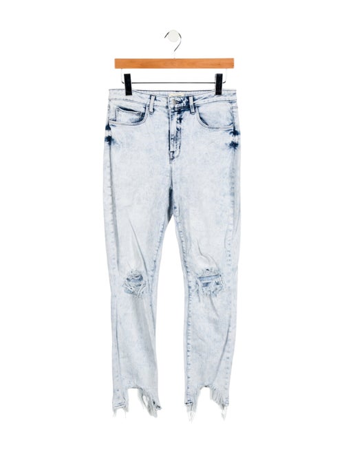 L'Agence Mid-Rise Straight Leg Jeans