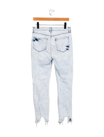 L'Agence Mid-Rise Straight Leg Jeans