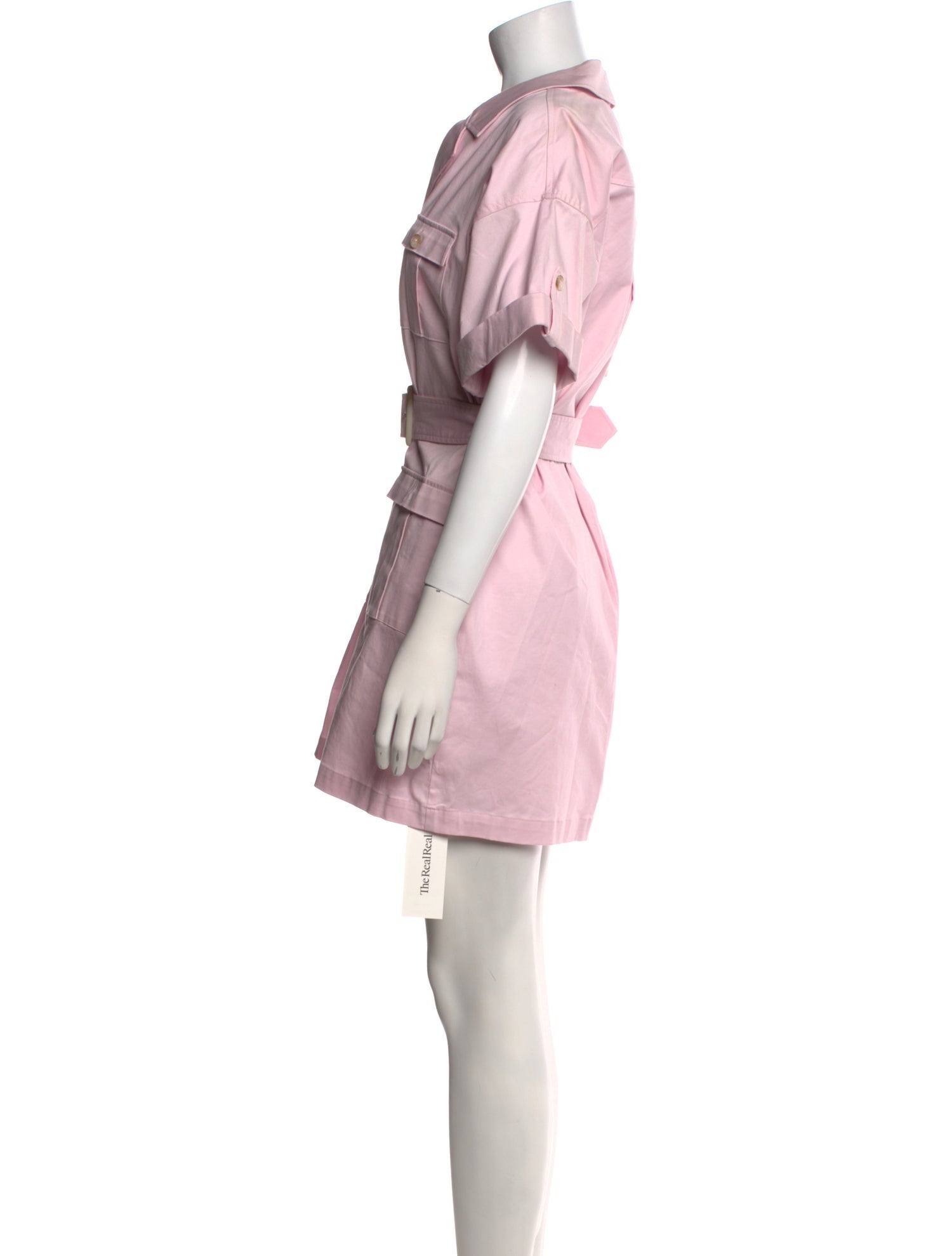 L'Agence V-Neck Mini Dress