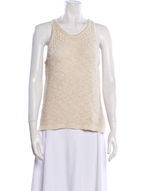 L'Agence Scoop Neck Sleeveless Top
