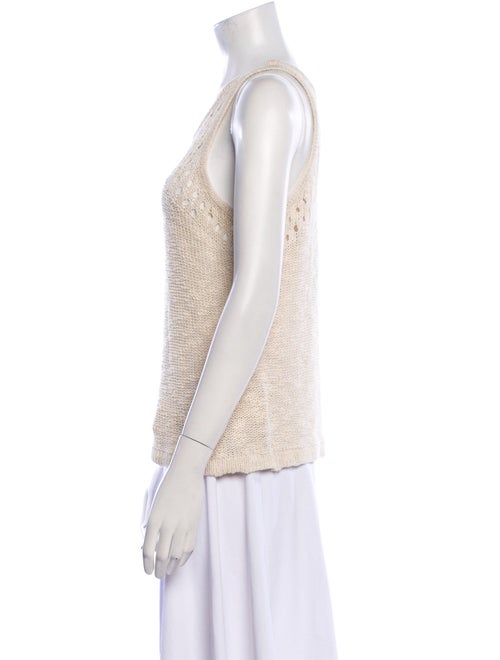 L'Agence Scoop Neck Sleeveless Top