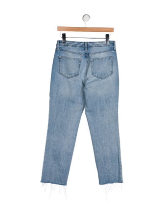 L'Agence Mid-Rise Straight Leg Jeans