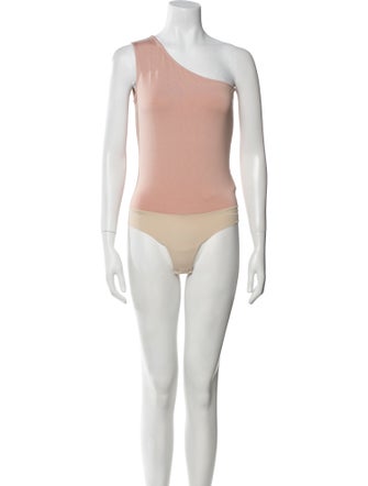 L'Agence One-Shoulder Sleeveless Bodysuit