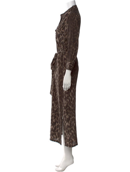 L'Agence Silk Long Dress