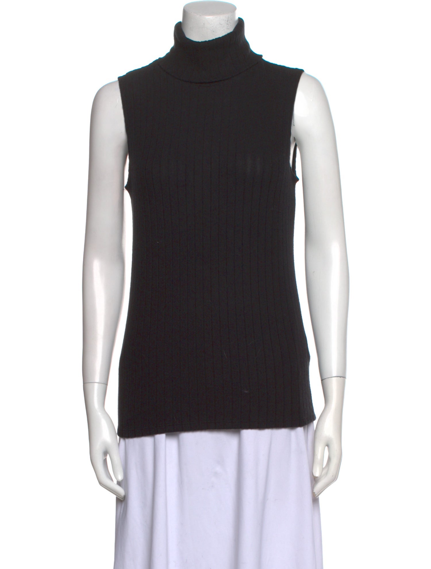 L'Agence Silk Turtleneck Top