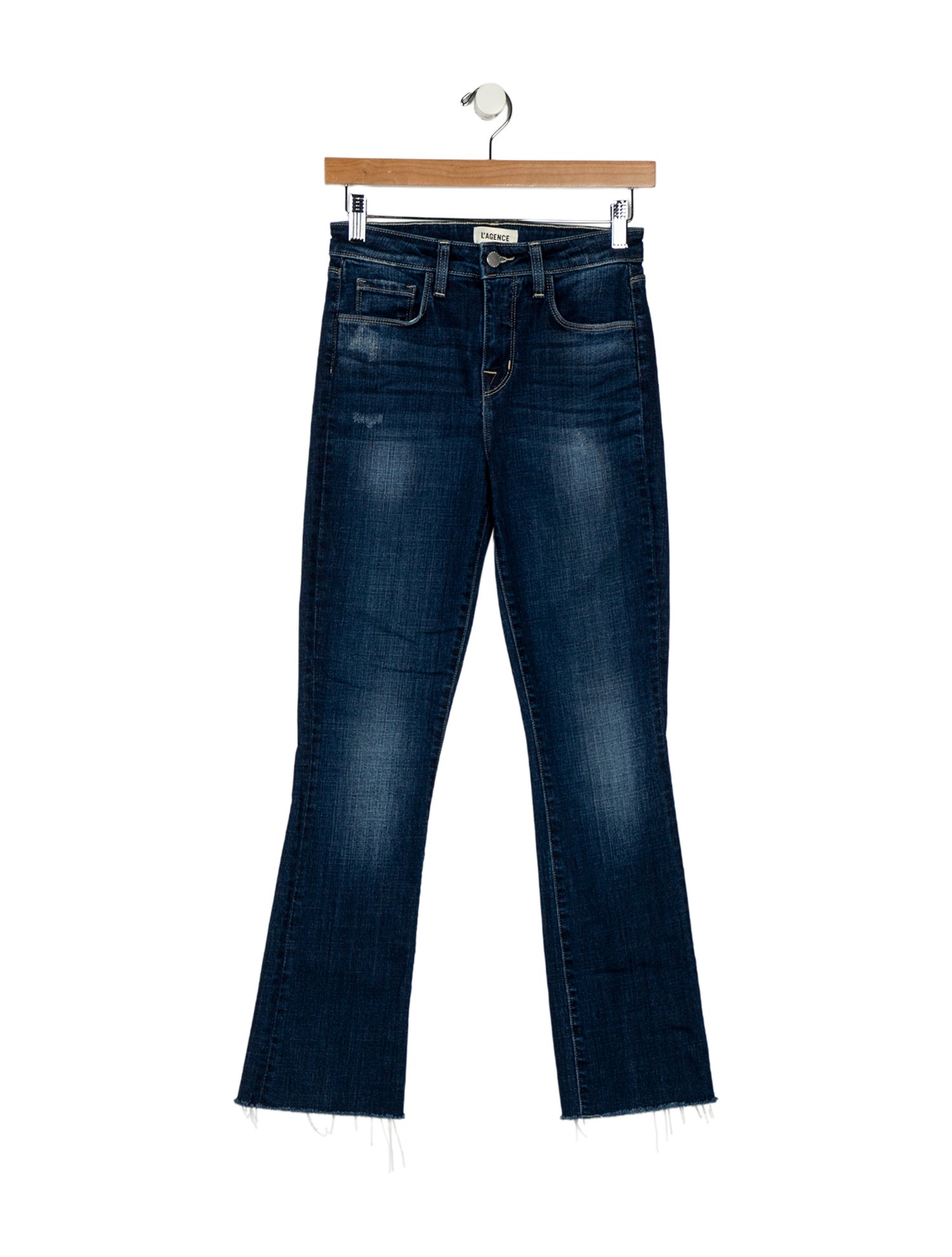 L'Agence Mid-Rise Straight Leg Jeans